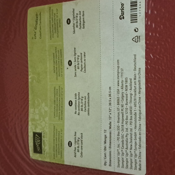 Stampin Up cardstock 12 x 12 36 sheets in 3 packages - Picture 6 of 7